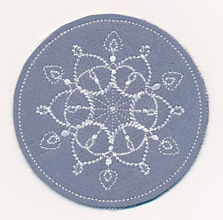 Snowflake Fancy Coaster 3 (In-the-Hoop)