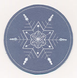 Snowflake Fancy Coaster 4 (In-the-Hoop)