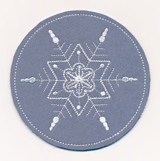 Snowflake Fancy Coaster 4 (In-the-Hoop)