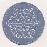 Snowflake Fancy Coaster 2 (In-the-Hoop)