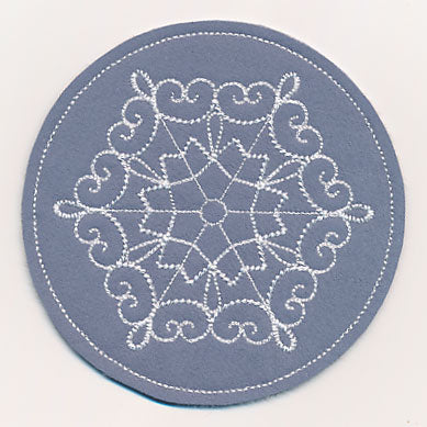 Snowflake Fancy Coaster 2 (In-the-Hoop)