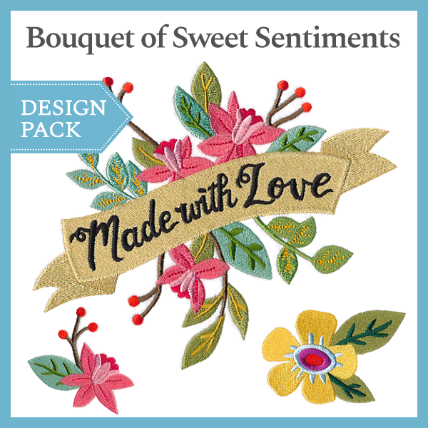 A Bouquet of Sweet Sentiments Design Pack