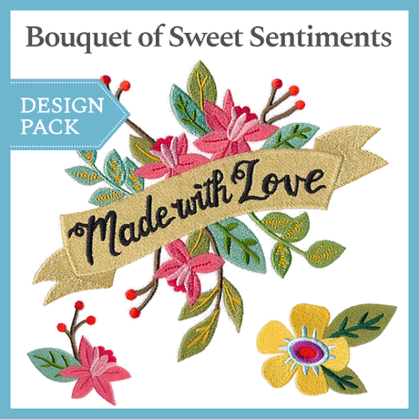 A Bouquet of Sweet Sentiments Design Pack