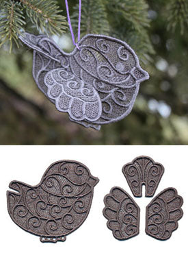 Chickadee in 3D (Lace)