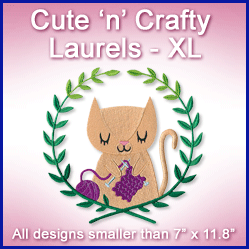 A Cute 'n' Crafty Laurels Design Pack