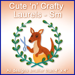 A Cute 'n' Crafty Laurels Design Pack