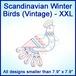 A Scandinavian Winter Birds (Vintage) Design Pack