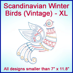 A Scandinavian Winter Birds (Vintage) Design Pack