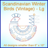 A Scandinavian Winter Birds (Vintage) Design Pack
