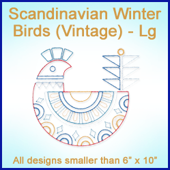 A Scandinavian Winter Birds (Vintage) Design Pack