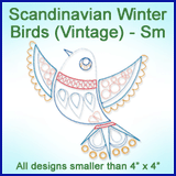 A Scandinavian Winter Birds (Vintage) Design Pack