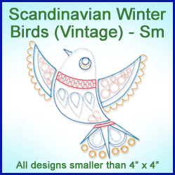 A Scandinavian Winter Birds (Vintage) Design Pack