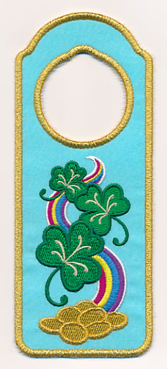 Shamrockin' Rainbow Door Hanger (In-the-Hoop)
