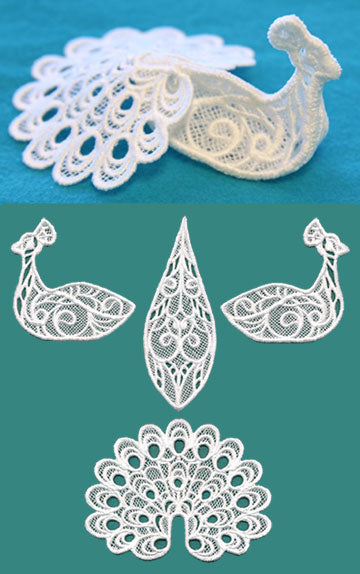 Peacock in 3D (Lace)