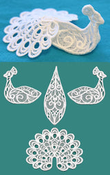 Peacock in 3D (Lace)