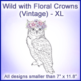 A Wild with Floral Crowns (Vintage) Design Pack