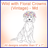 A Wild with Floral Crowns (Vintage) Design Pack
