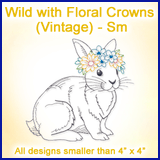 A Wild with Floral Crowns (Vintage) Design Pack