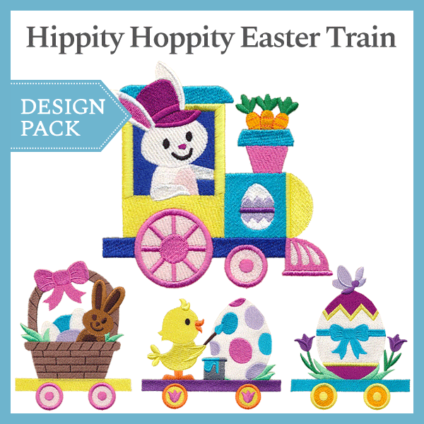 A Hippity-Hoppity Easter Train Design Pack