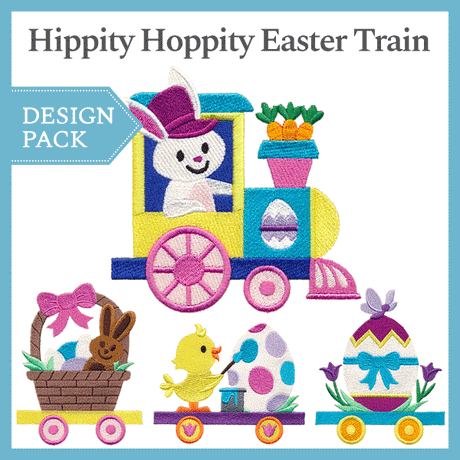 A Hippity-Hoppity Easter Train Design Pack