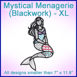 A Mystical Menagerie (Blackwork) Design Pack