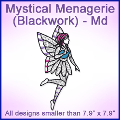 A Mystical Menagerie (Blackwork) Design Pack