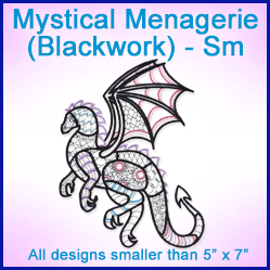 A Mystical Menagerie (Blackwork) Design Pack