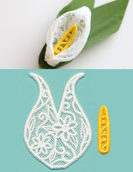 Calla Lily in 3D (Lace)