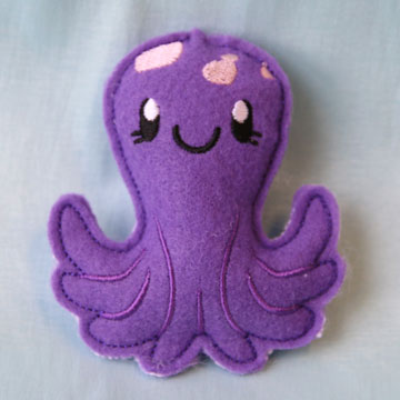 Sea Life Octopus Stuffie (In-the-Hoop)