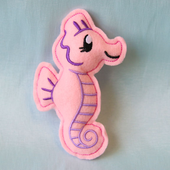 Sea Life Seahorse Stuffie (In-the-Hoop)