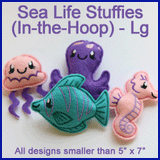 A Sea Life Stuffies (In-the-Hoop) Design Pack