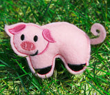 Pig Barnyard Stuffie (In-the-Hoop)