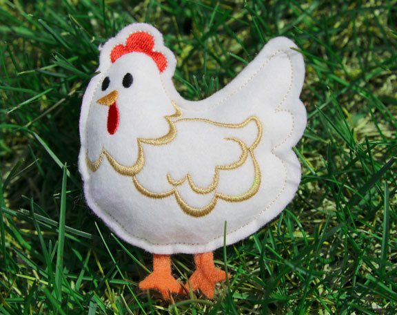 Chicken Barnyard Stuffie (In-the-Hoop)
