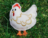 Chicken Barnyard Stuffie (In-the-Hoop)