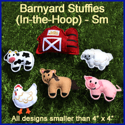 A Barnyard Stuffies (In-the-Hoop) Design Pack
