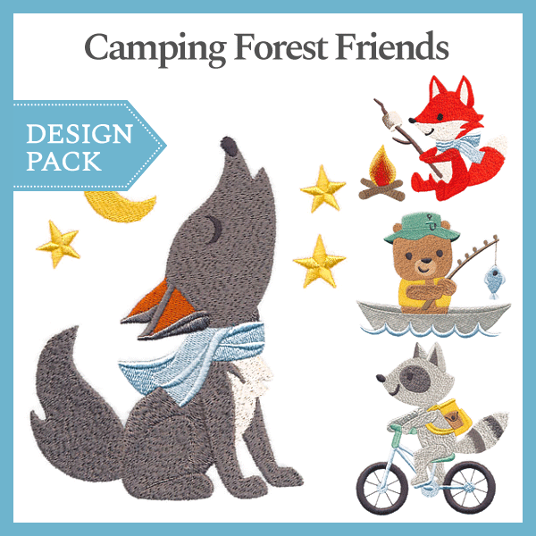 A Camping Forest Friends Design Pack