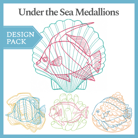A Under the Sea Medallions Design Pack