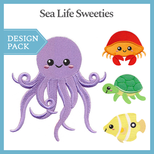 A Sea Life Sweeties Design Pack