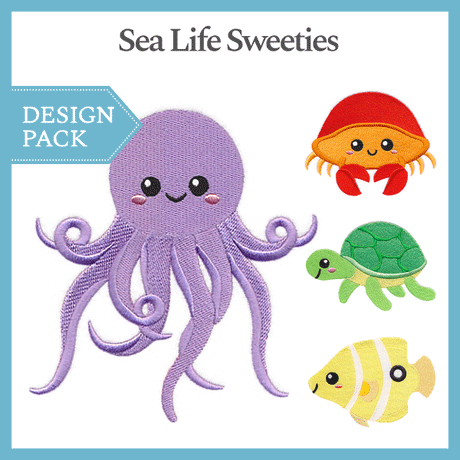 A Sea Life Sweeties Design Pack