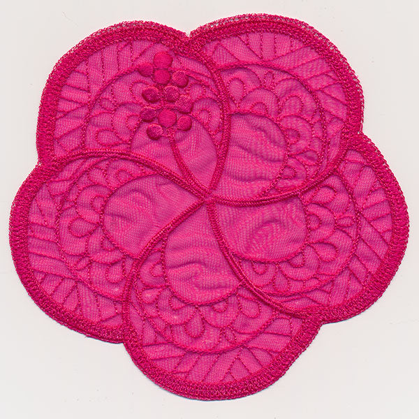 Hibiscus Organza Accent (In-the-Hoop)