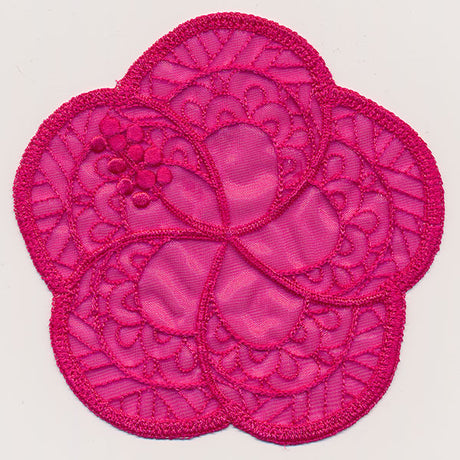Hibiscus Organza Accent (In-the-Hoop)