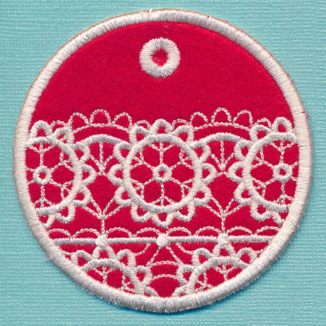 Light and Lovely Ornament Tag (In-the-Hoop)