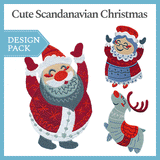 A Cute Scandinavian Christmas Design Pack