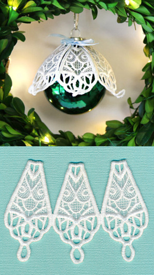 Organza Ornament Cover (Lace)