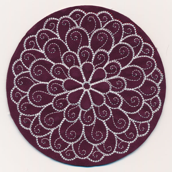 Chrysanthemum Coaster (In-the-Hoop)