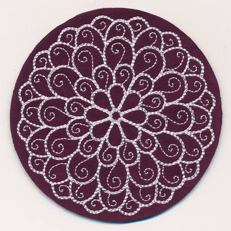 Chrysanthemum Coaster (In-the-Hoop)