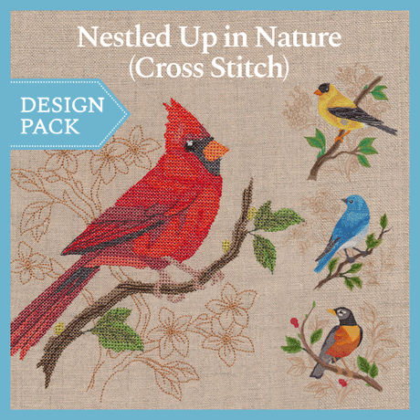 A Nestled Up in Nature (Cross Stitch) Design Pack