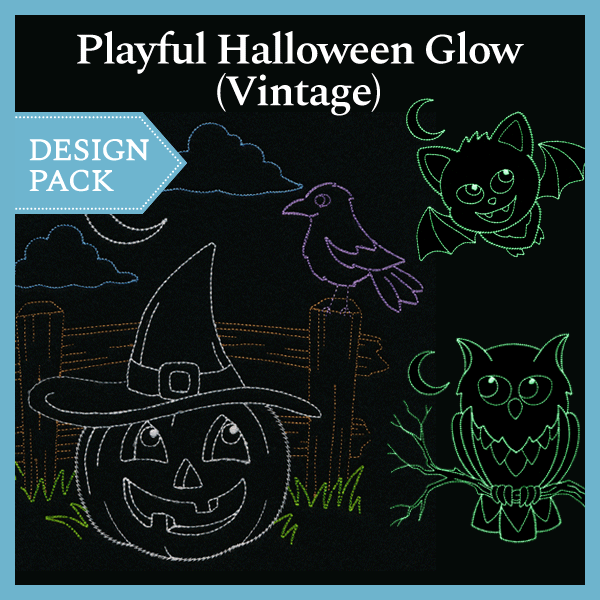 A Playful Halloween Glow (Vintage) Design Pack