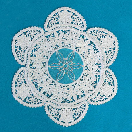 Snowflake Fabric Doily (Lace)