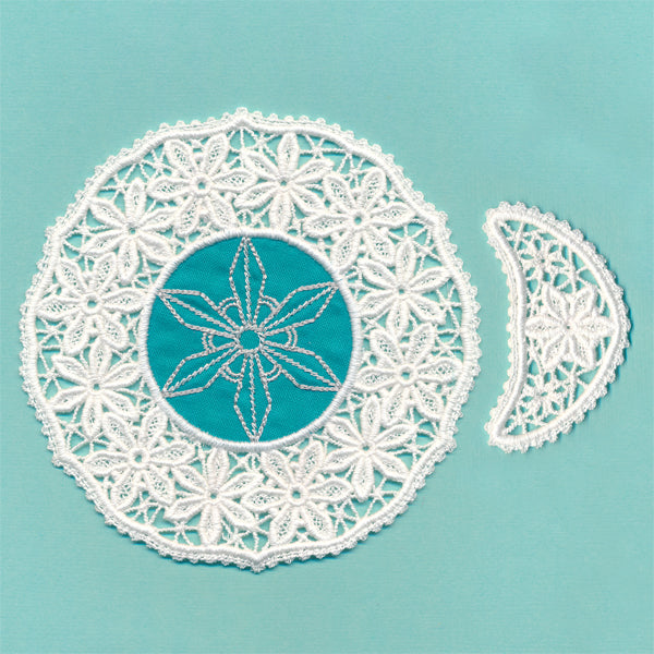 Snowflake Fabric Doily (Lace)